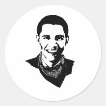 Barack Obama Bandana Stickers