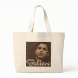 Barack Obama Believe Canvas Tote Bag