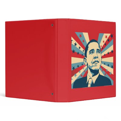 Barack Obama Vinyl Binders by VectorGraphics