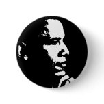 Barack Obama Black & White Profile Pinback Buttons