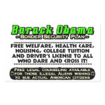 Barack Obama Border Security Plan! Rectangular Stickers