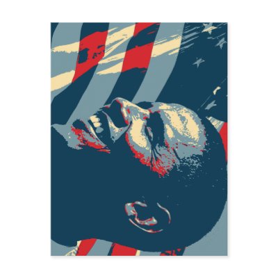 Barack Obama CHANGE post card by onthehanger