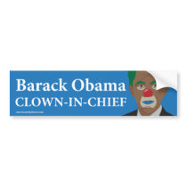 Barack Obama Clown Bumper Sticker