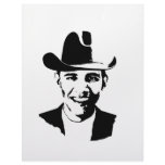 Barack Obama cowboy hat Letterhead Design