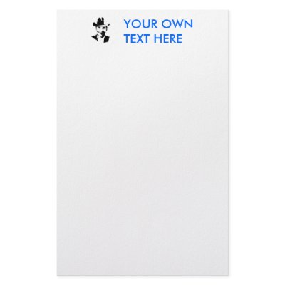 Barack Obama cowboy hat Custom Stationery by obamashirts