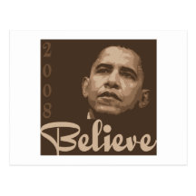 Barack Obama croient la carte postale