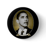 Barack Obama Dollar Portrait Button
