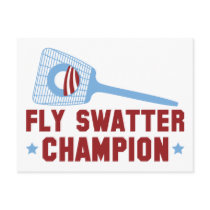 Barack Obama: Fly Swatter Champion Post Card