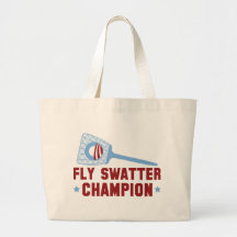 Barack Obama: Fly Swatter Champion Tote Bags