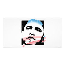 Barack Obama for Hope T-shirt Customized Photo Card