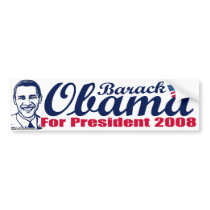 Barack Obama For President Bumper Sticker 