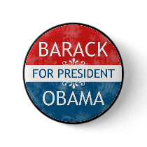 Barack Obama for president pin