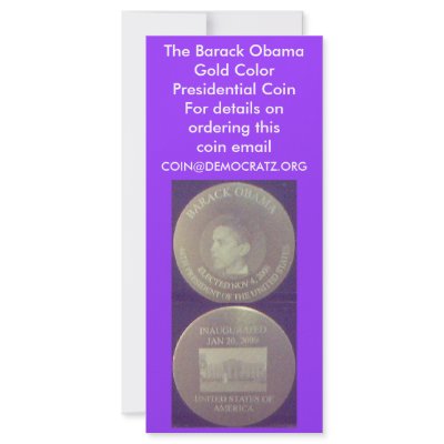 Barack Obama Gold Colour Presidential Coin by maximus7