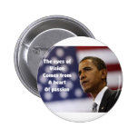 Barack Obama heart of passion Pinback Button