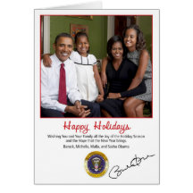 Barack Obama Holiday Card 2010