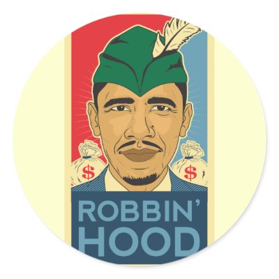 Barack Obama Hood Robin Hood Sticker Barrack Obama by FFSTUFF