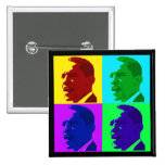 Barack Obama in Living Colour (Foursquare Button)