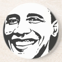BARACK OBAMA INK ART DRINK COASTER