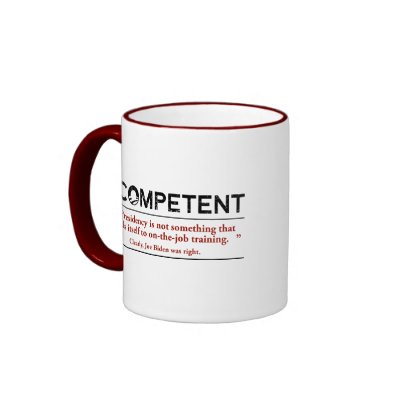 Barack Obama is INCOMPETENT Mugs by AmericanElephant