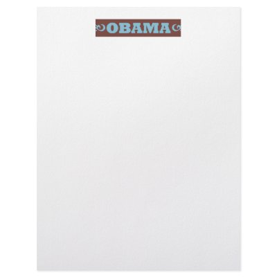 Barack Obama Letterhead by Creativethought
