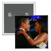 Barack Obama & Michelle , Real Love Pin