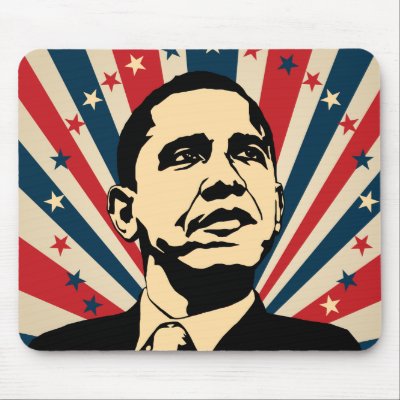 Barack Obama Mouse Pads by VectorGraphics