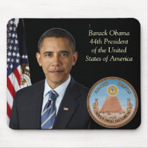 Barack Obama, Official Photo 44th US President Mouse Pads