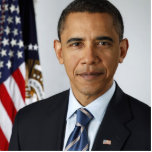 Barack Obama Official US Presidential Portrait Acrylic Cut Out