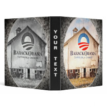 Barack Obama Presidential Campaign Barn 3 Ring Binder