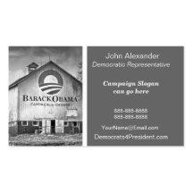 Barack Obama Presidential Campaign Barn Business Cards