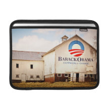 Barack Obama Presidential Campaign Barn Sleeve For MacBook Air