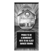 Barack Obama Presidential Campaign Barn Customized Photo Card