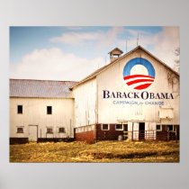 Barack Obama Presidential Campaign Barn Print
