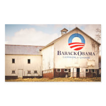Barack Obama Presidential Campaign Barn Sticker