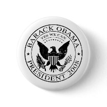 Barack Obama Presidential Seal 2008 Button