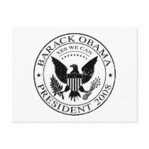 Barack Obama Presidential Seal 2008 Postcard