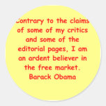 barack obama quote round stickers