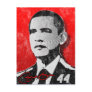 Barack Obama Red Portrait Postcard