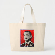 Barack Obama Red Portrait Tote Bag