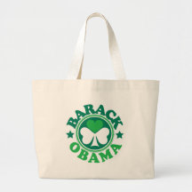 Barack Obama Shamrock Heart Bags