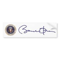 Barack Obama Signature Bumper Stickers