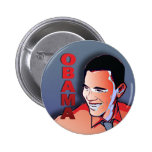 Barack Obama Silver Pinback Button