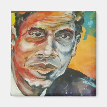 Barack Obama Square Magnet