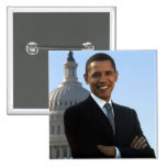 Barack Obama - Square Pin