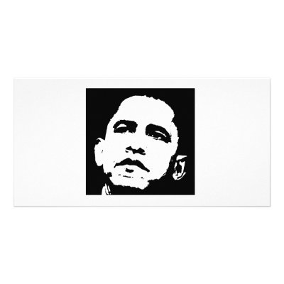 Barack Obama T-shirt Personalized Photo Card by obamashirts