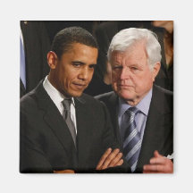 Barack Obama & Ted Kennedy Refrigerator Magnets