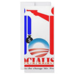 Barack Obama the Socialist rack cards