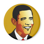 Barack Obama Vector Illustration Refrigerator Magnet
