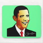 Barack Obama Vector Illustration Mouse Pad
