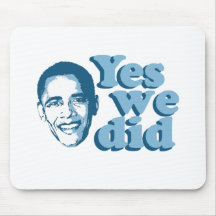 Barack Obama / Yes We Did Mouse Mat